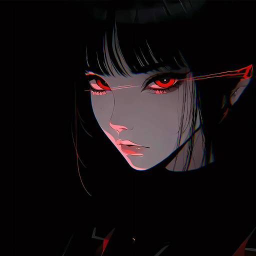 red girl wallpaper